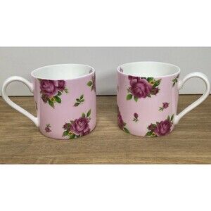 Royal Albert New Country Roses Casual Modern Mugs Set Of 2